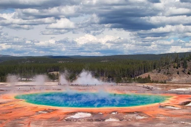 Download Wallpapers Grand Prismatic Spring Midway Geyser ...