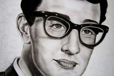 Portrait Drawing Buddy Holly From Khaled3ken By KHALED3KEN On ...