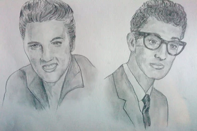 Elvis Presley And Buddy Holly By Hikathleen On DeviantArt