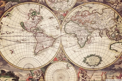 Old Earth Map HD Desktop Wallpapers : Widescreen : High Definition ...