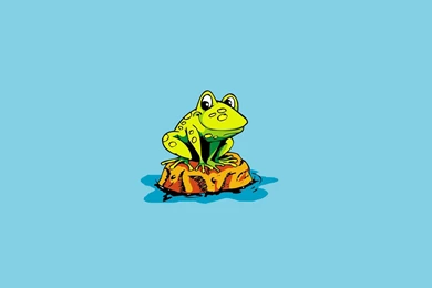 Frog, Naughty, Island, Art, Vector, Cartoon, Backgrounds