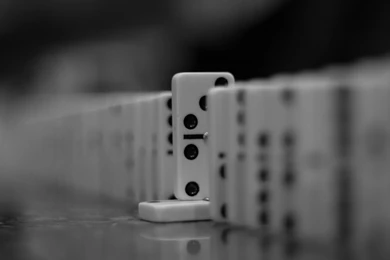Monochrome Board Games Dominos
