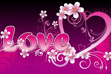 Pink Love Hearts Backgrounds