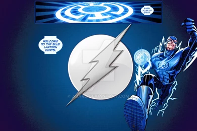 Blue Lantern Flash By Abard On DeviantArt