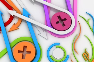 Abstract Colourful Wallpapers Arrows And Buttons