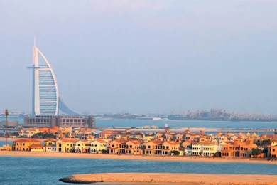 DUBAI FROM PALM ISLAND WALLPAPER   (