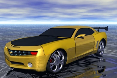 Free Wallpaper, Camaro 2008   Bumblebee Transormed