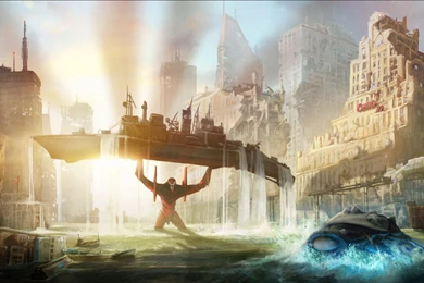 Angels, Water, Fight, Ships, Neon Genesis Evangelion, NERV, Town ...