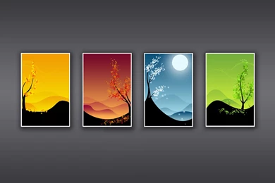 Desktop Wallpapers · Gallery · 3D Art · Change Of Seasons Carbon ...