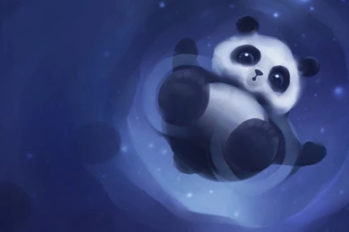 Bears: Panda Bear Blue Mist Sweet Rewalls Free Desktop Backgrounds ...