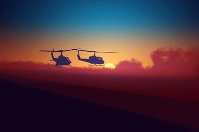 Helicopters Sky Backgrounds Wallpapers   1366x768   119930