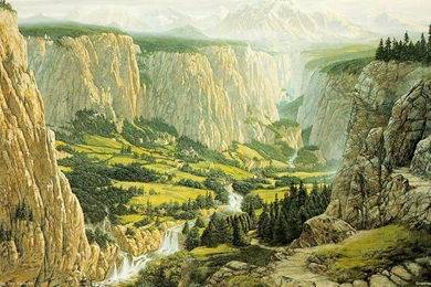 Rivendell Fantasy Lord Of The Rings Wallpapers Image