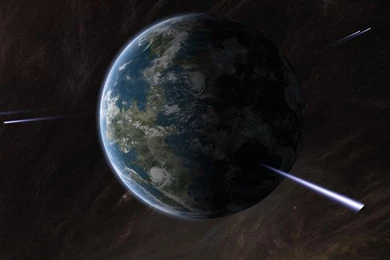 Comet Across The Globe iPhone 6 Wallpapers