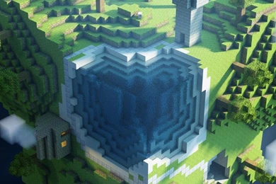 Download Minecraft Square Globe Wallpapers For iPhone 4
