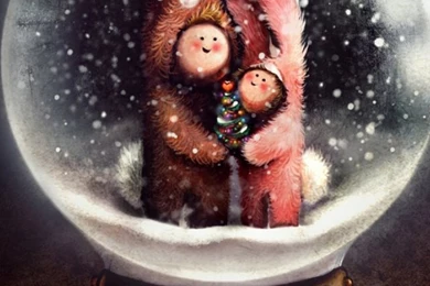 640x960 Snow Globe Iphone 4 Wallpapers