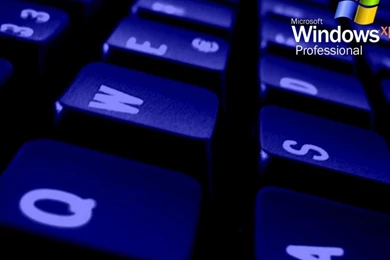 WINDOWS XP PROFESSIONAL BLUE KEYBOARD WALLPAPER   (