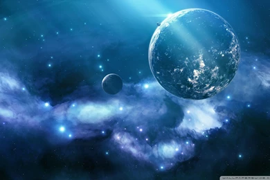 Blue Galaxy HD Desktop Wallpapers : High Definition : Fullscreen ...