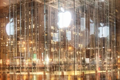 Apple Store, New York HD Desktop Wallpapers : Fullscreen : Dual Monitor