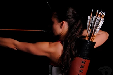 Download Wallpapers 3840x2160 Arrows, Bow, Girl, Archery 4K Ultra ...