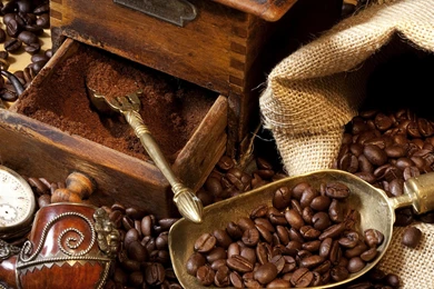 Wallpapers Coffee, Corn, Tobacco Pipe, Scoop, Brown Coffee.