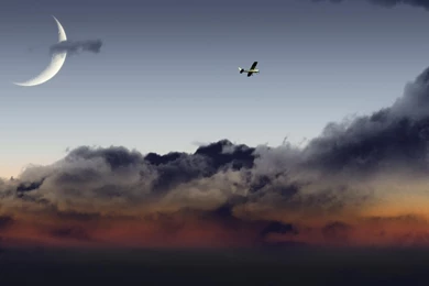 FLY OVER THE SAHARA WALLPAPER   (