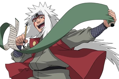 Naruto: Shippuden Anime White Hair Paint Brushes Jiraiya White ...