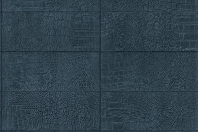 Navy Blue Contemporary Faux Leather Soft Crocodile Wallpapers ...