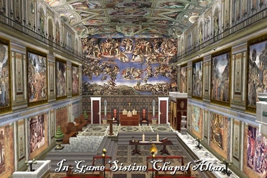 Mod The Sims   The UCS Part 7: THE SISTINE CHAPEL Community Lot