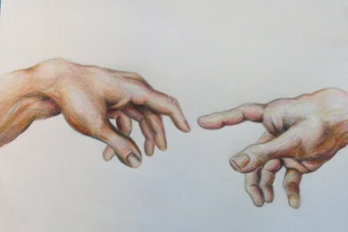 Sistine Chapel Hands Sketch   Complete By Manukahoney7 On DeviantArt