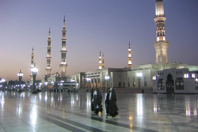 Wallpapers Good Night Al Masjid Nabawi 1024x768