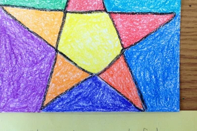 A Warm Color Star In A Cool Color Backgrounds By Carebeargirl99 On ...