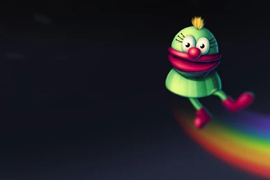 Wallpaper: Funny, Creature, Elf, Rainbow, Dance, Happy, Cute ...