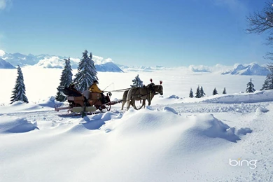 The Bing The Official Theme Widescreen Snowy Landscape Wallpapers ...