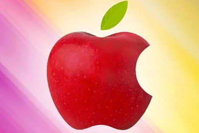 Iphone Apple Logo Red