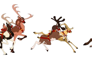 CHRISTMAS Holiday Reindeer Wallpapers