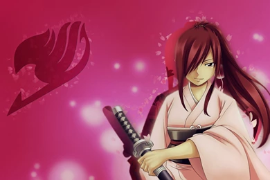 Download Wallpapers 3840x2400 Erza Scarlet, Fairy Tail, Mage, Sword ...