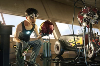 3D Animation Artwork Fiction Garages Iron Man Marvel Stark ...