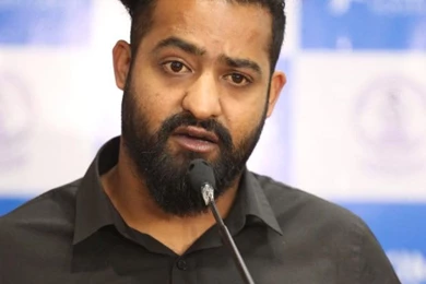 Jr NTR New Look Stills At Kims Acute Stroke Unit Inauguration ...