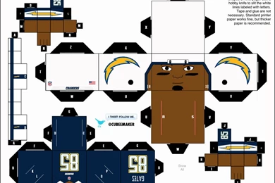 Antonio Gates Chargers Cubee By Etchings13 On DeviantArt