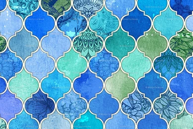Moroccan Tile Fabric, Wallpapers & Gift Wrap   Spoonflower