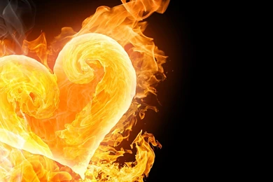 Wallpapers Love On Fire Widescreen Free Hd New Year 1366x768 ...