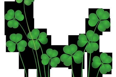 St Patricks Day Shamrocks Decor PNG Clipart