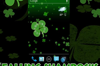 Amazon.com: Live Wallpapers   Falling Shamrocks St Patricks Day ...