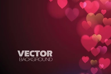 Free Vector Beautiful Heart Pattern Valentine Wallpapers Template