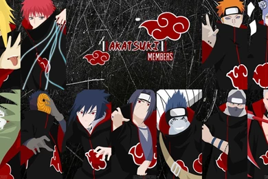 DeviantArt: More Like Akatsuki Members VECTOR Wallpapers By Sasorisbutt