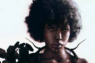 Wallpaper: Fantasy, Black Woman, Female, Short Hair, Sexy Wallpapers