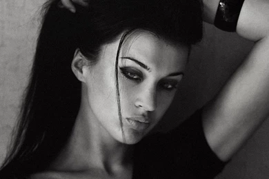 Brunettes,women Brunettes Women Black And White Monochrome Faces ...