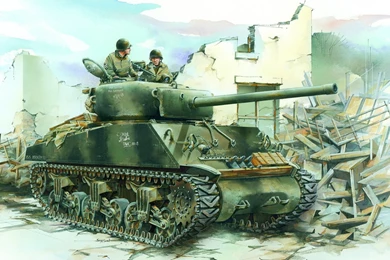 1440x900 M4, Tankers, Sherman, Sherman, Tank, The Second World War ...