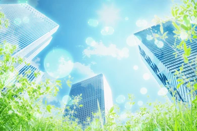 Photo Manipulation Of Eco City, Photo Manipulation Of Green ...