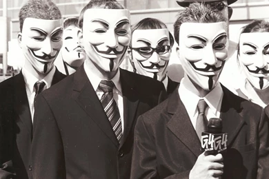 Wallpapers V For Vendetta Masks 1920x1200